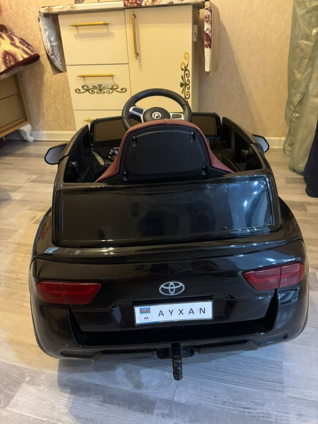 Uşaq üçün elektrikli oyuncaqlı avtomobil – Toyota üslublu, qara rəng — Uşaq avtomobilləri, Xırdalan (4)