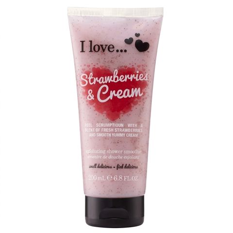 Bədən skrabı I Love Strawberries & Cream Exfoliating 200 ml — Bakı