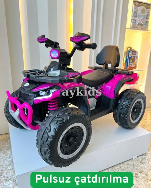 Qız uşaqları üçün möhtəşəm elektrikli 4x4 kvadrosikl — Bakı