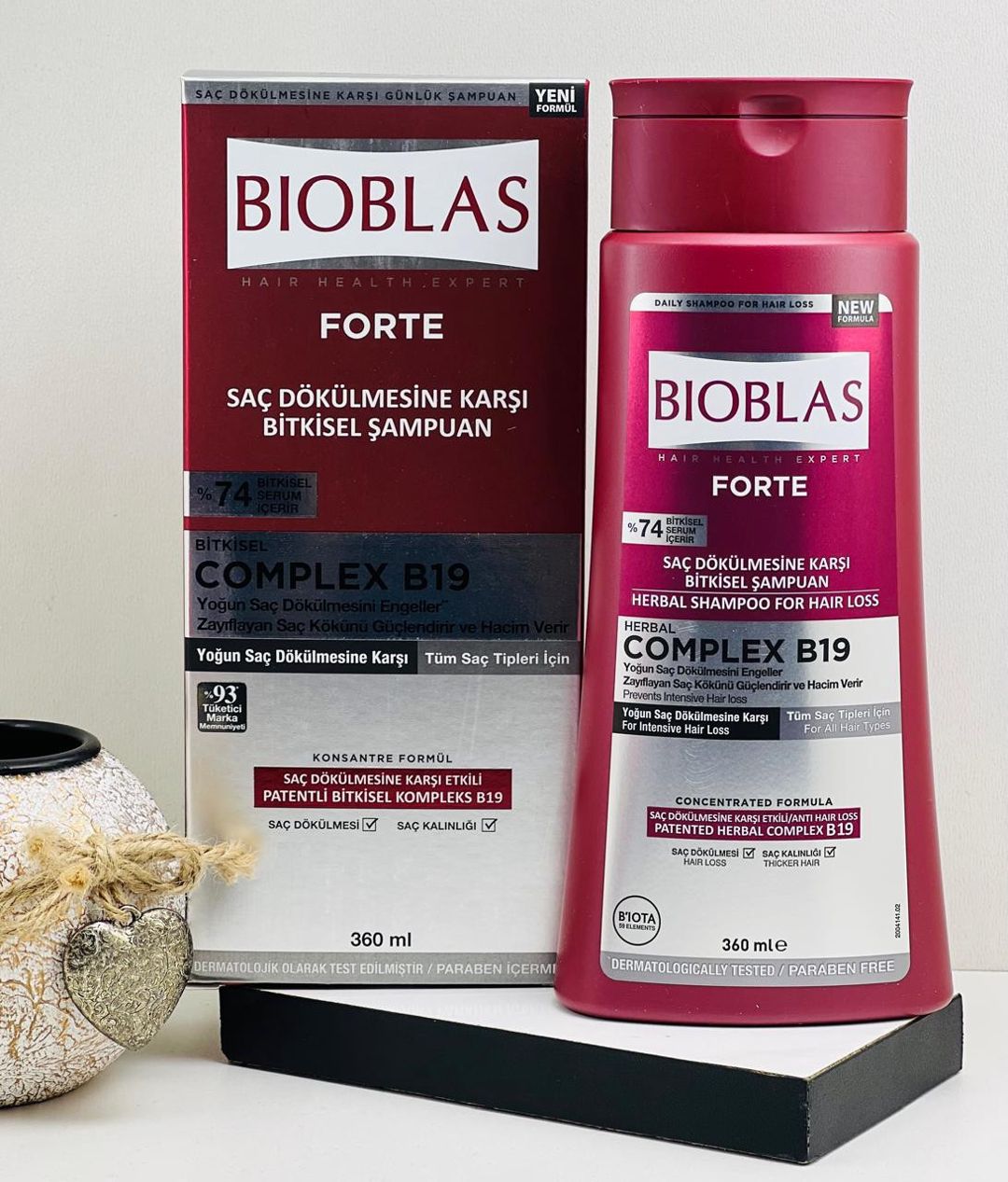 Şampun Bioblas Forte Complex B19, 360 ml — Mallar, Bakı