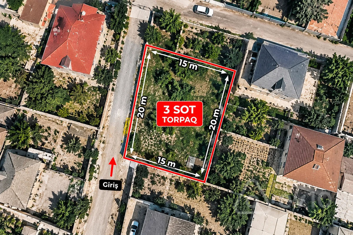 Torpaq sahəsi, 3 sot, Qarayev kucesi — Torpaq, Bakı (2)