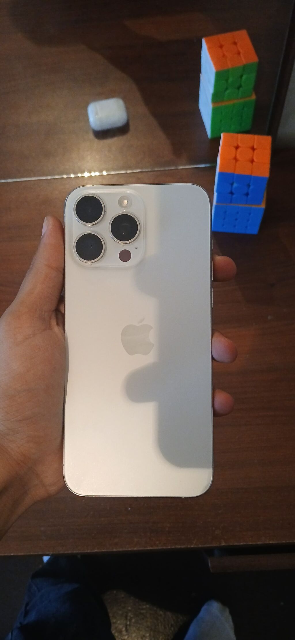 IPhone 15 Pro Max, 256 GB, White Titanium — Apple iPhone, Sumqayıt (2)