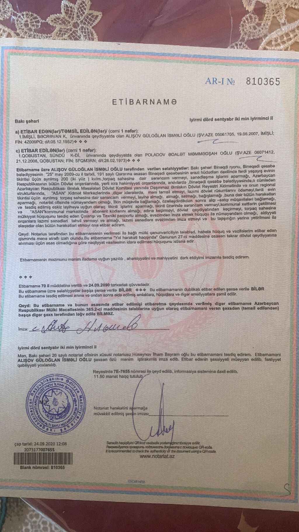 Torpaq Bələdiyyə çıxarışı evin binövrəsinin beyonu tökülüb 50-50 yə — Torpaq, Bakı (4)