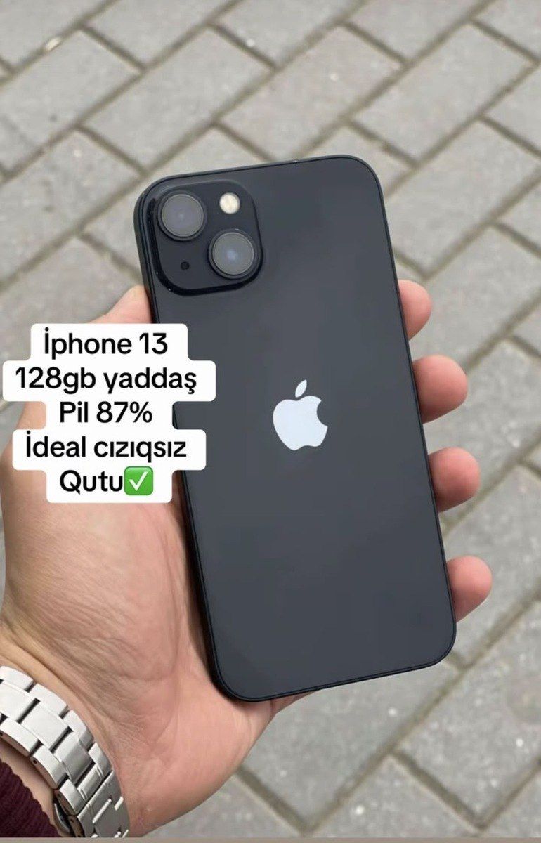 Apple iPhone 13 Blue 128GB/4GB — Smartfonlar, Kürdəmir (3)