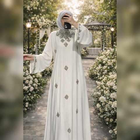 Qadınlar üçün dini geyim 2418493, krem, şifon, ölçü One size — Bakı
