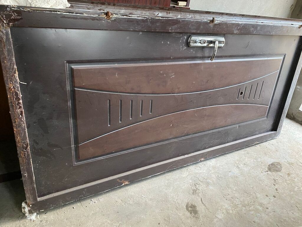 Metall giriş qapısı - Material: qalın metal (polad) karkas, ikiqat — Pəncərələr, qapılar, balkonlar, Masazır (2)