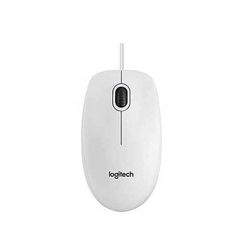 Logitech B100 Corded Mouse Business White 910-003360 — Bakı