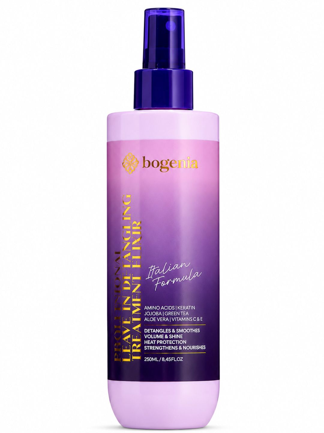 Sprey saçlar üçün Bogenia Professional Leave-In Detangling Treatment Elixir, 250 ml — Mallar, Bakı