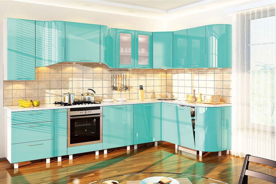 Panel MDF (Akril) materiallı mətbəx mebeli — Mətbəx mobilyası, Bakı (5)