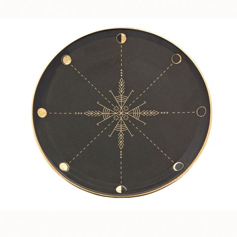 Boşqab Porland Night Magic Pattern4 farfor, qara/qızılı, 20 sm — Bakı