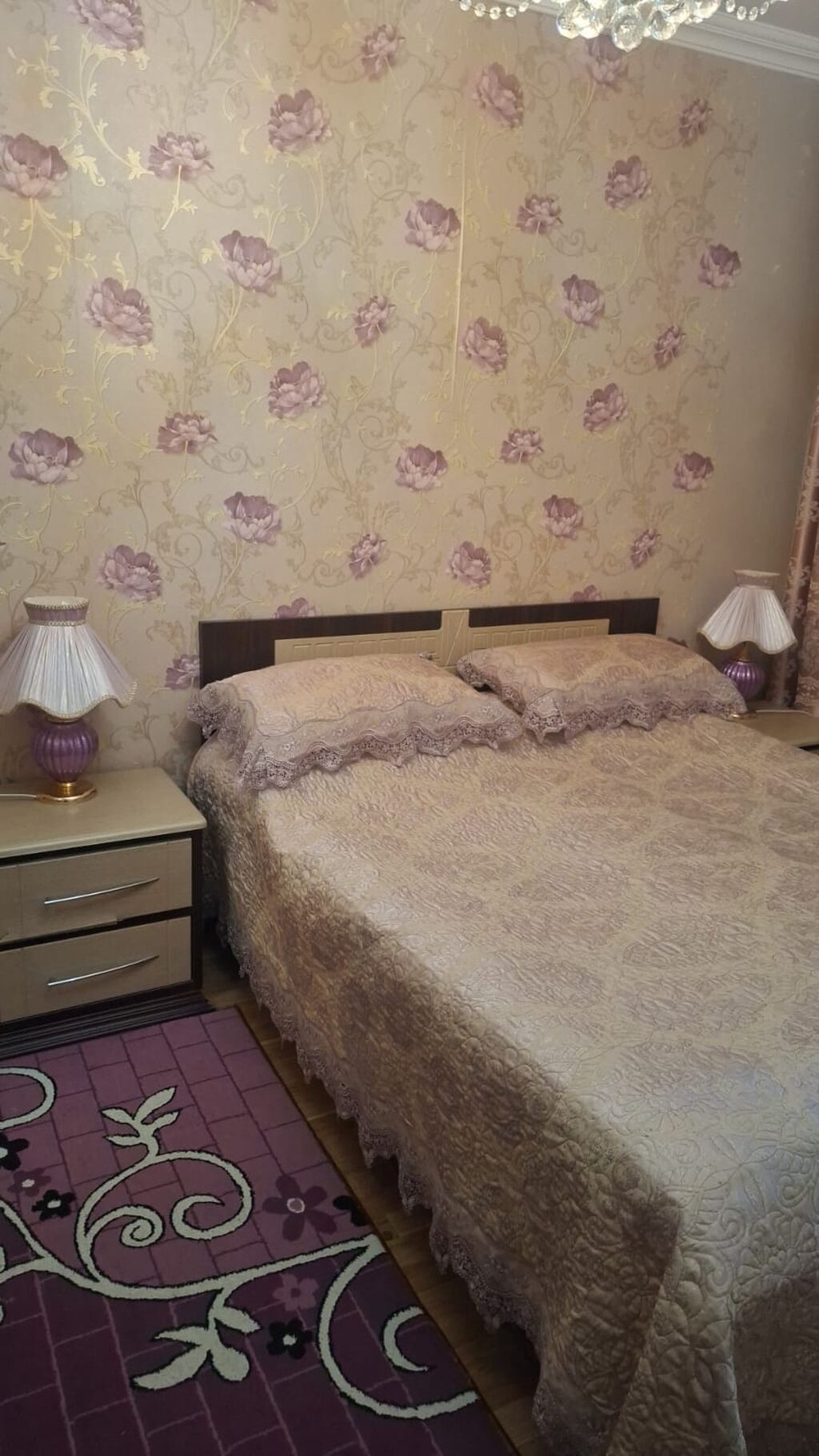 İkinəfərlik çarpayı, Dolab, 2 tumba, İşlənmiş — Yataq otağı mobilya dəstləri, Bakı (2)