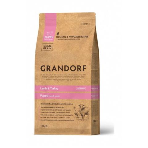 Quru yem Grandorf Puppy Lamb & Turkey, balalar üçün, quzu və hinduşka əti ilə, 1 kq — Bakı