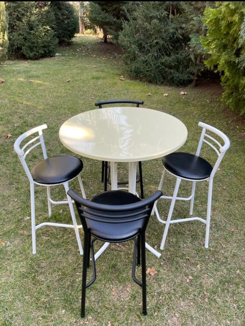 Bağ/balkon üçün masa və stul dəsti - Komplekt: 1 ədəd dairəvi masa + — Digah