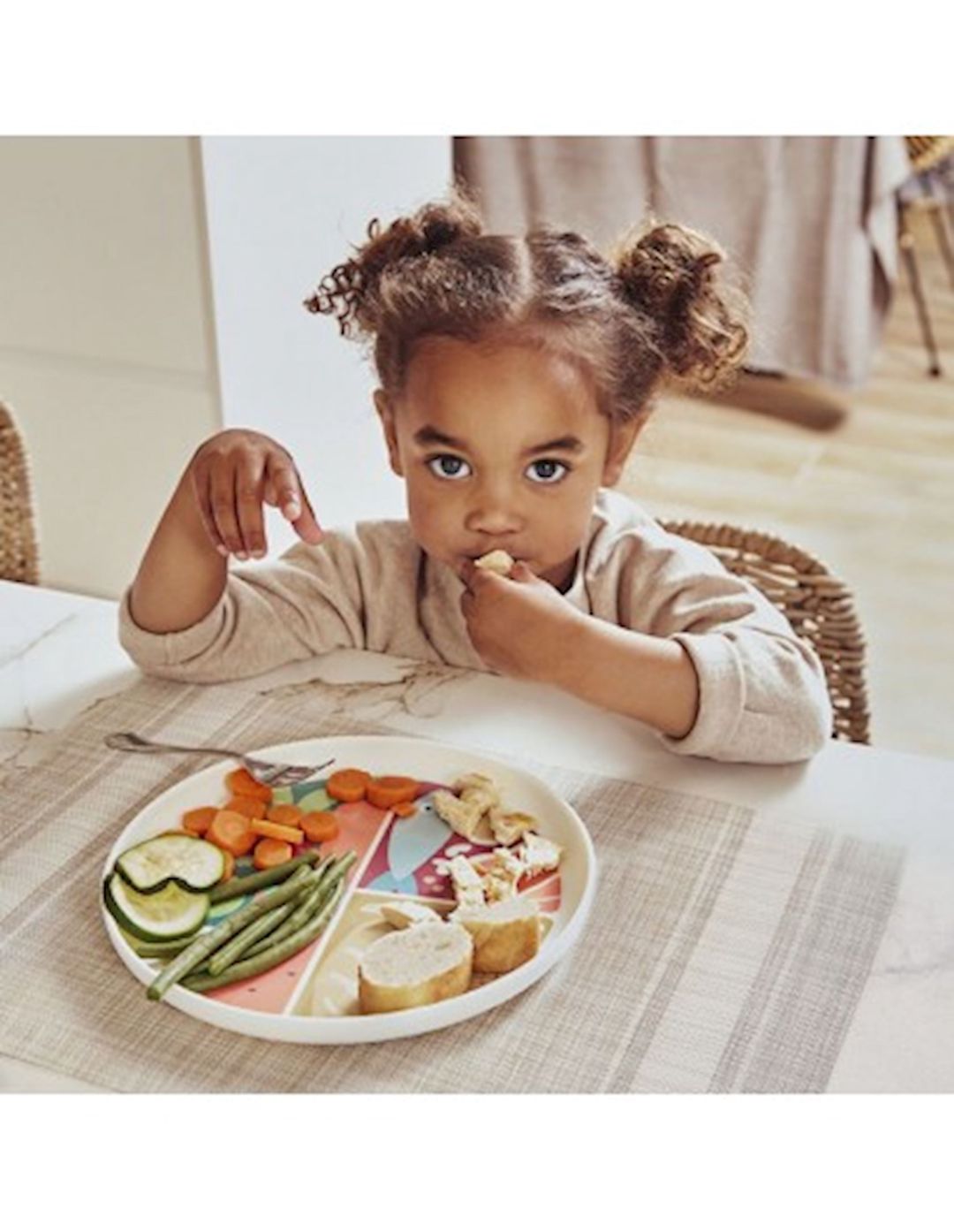 Uşaqlar üçün boşqab Miniland Nutrihealthy 89422, rəngbərəng — Mallar, Bakı (3)