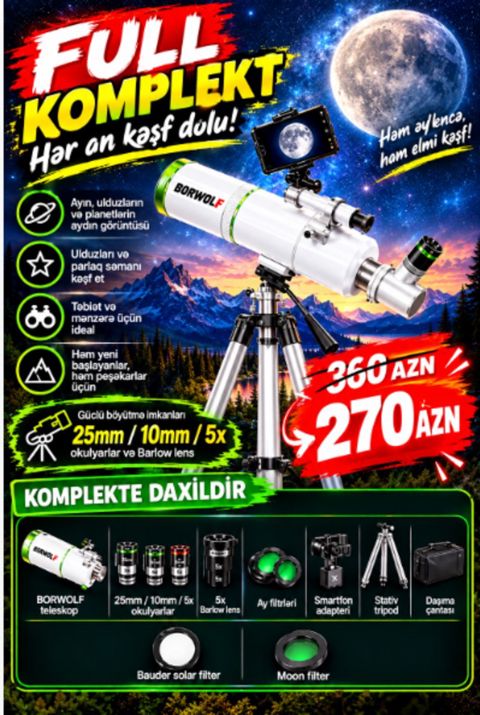 Teleskop 650X — Bakı