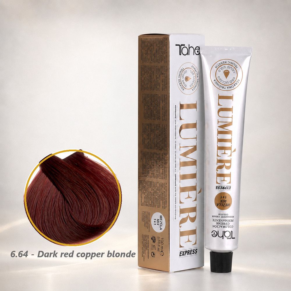 Saç boyası Tahe Lumière Express 6.64 Dark red copper blonde 100 ml — Mallar, Bakı (2)