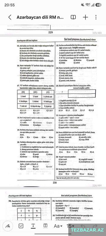 Məntiq dərsləri Az Dili İbtidai Sinif Bütün Fənlər ədəbiyyat — Bakı