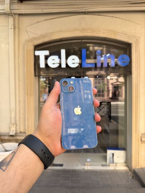 IPhone 13, 128 GB, Göy, Zəmanət, Kredit, Simsiz şarj — Bakı