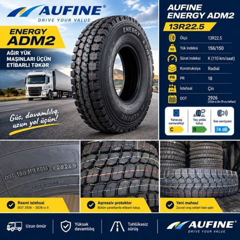 Aufıne Energy ADM2 şinləri — Bakı