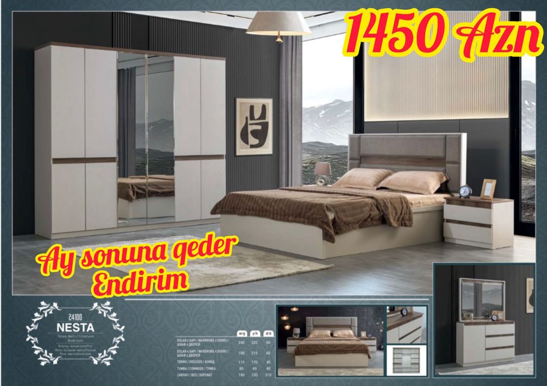 Yataq otağı mebeli — Mebel, Bakı (8)