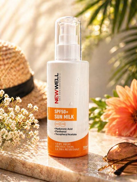 Günəşdən qoruyucu süd New Well Airy, SPF 50+, 150 ml — Bakı