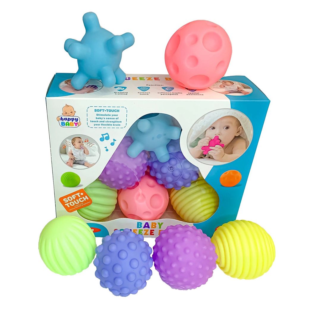 Taktil top dəsti Happy Baby, 12+ ay, rezin — Mallar, Bakı