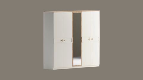 Şkaf, DSP, MDF, krem, 225x57.5x212 sm — Bakı