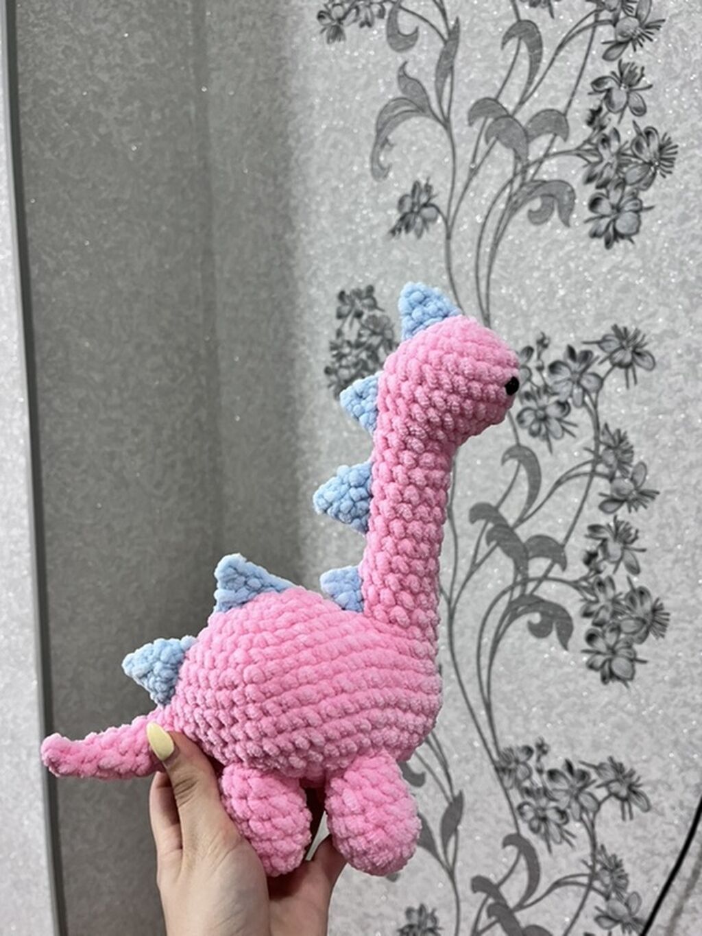 Amigurumi oyuncaq – dinozavr - Material: yumşaq, plyuş iplikdən — Yumşaq oyuncaqlar, Digah (2)