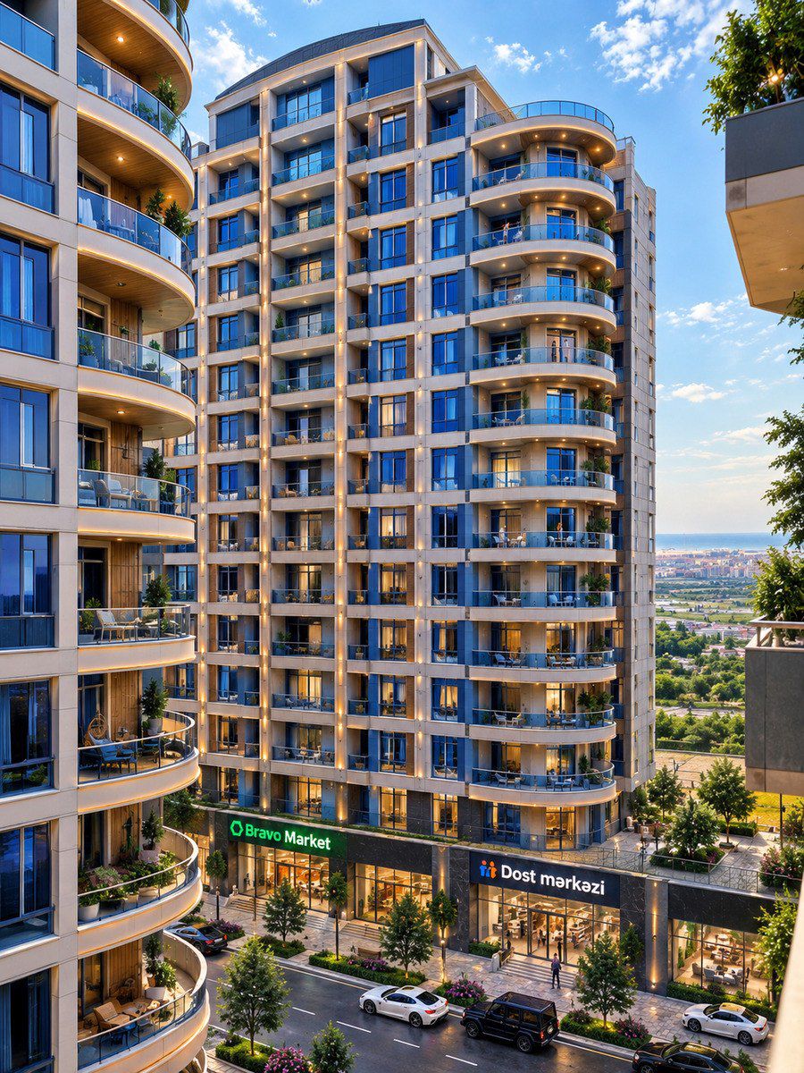 Satılır 3 otaqlı yeni tikili 129 m² — Mənzil, Bakı (3)