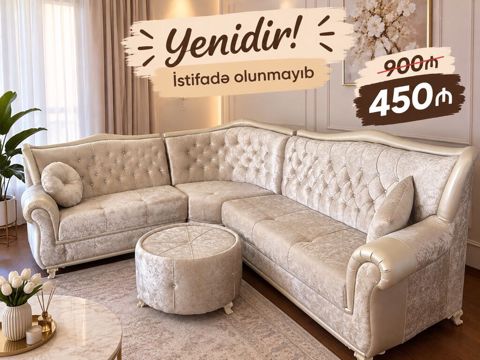 900 alınıb 450 satılır çatdırılma daxil Künc divan dəsti — Kürdəmir