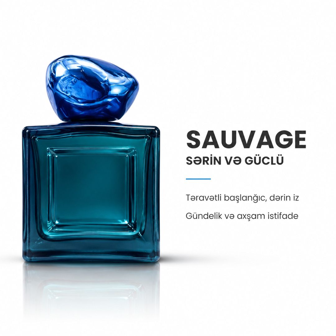 Nuance Perfume Sauvage ətir suyu kişilər üçün 50 ml — Mallar, Bakı (3)