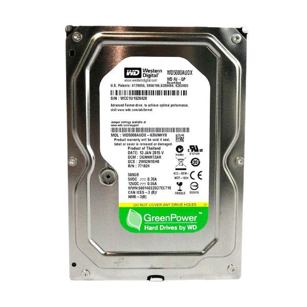 Western Digital GreenPower 500GB WD500AVDS — Mallar, Bakı