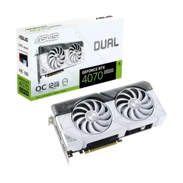 ASUS Dual GeForce RTX 4070 Super White OC Edition 12GB — PrimeShop