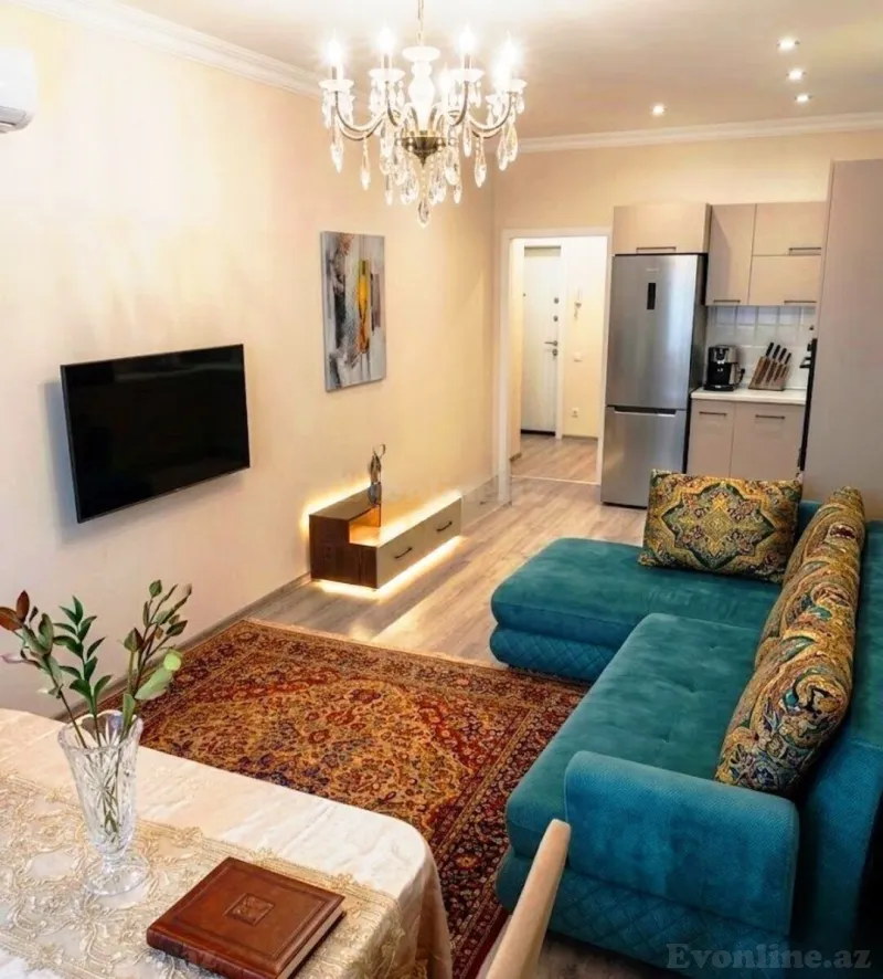 Satılır 2 otaqlı Mənzil Yeni tikili 60 m² Bakı, Xətai r., Əhmədli m — Mənzil, Bakı (2)