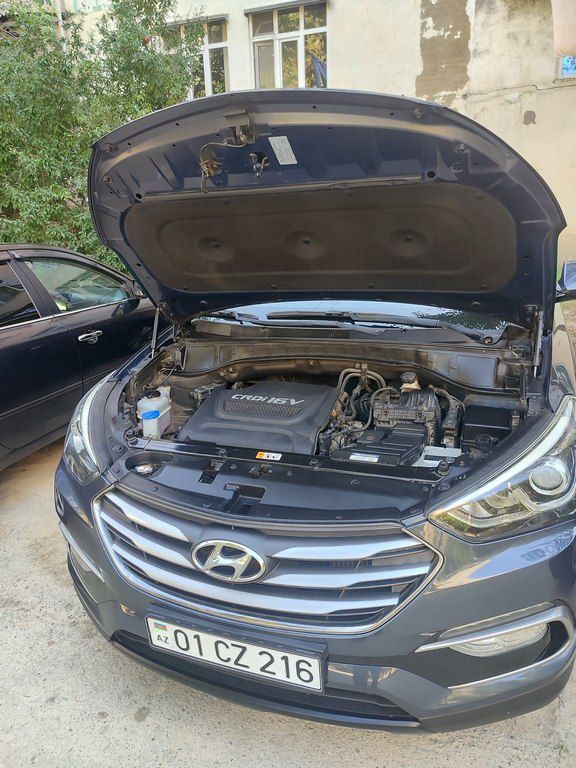 Hyundai Santa Fe, 2.0 L, 2016 il, 166 384 km 01-CZ-216 — Avtomobillər, Sumqayıt (3)