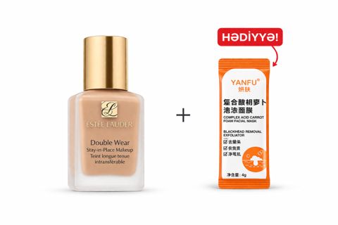 Tonlaşdərıcı krem No Brand Double Wear Stay-in-Place SPF10 1N0 Porcelain 30 ml + Üz üçün köpük maska 4 q Hədiyyə — Bakı