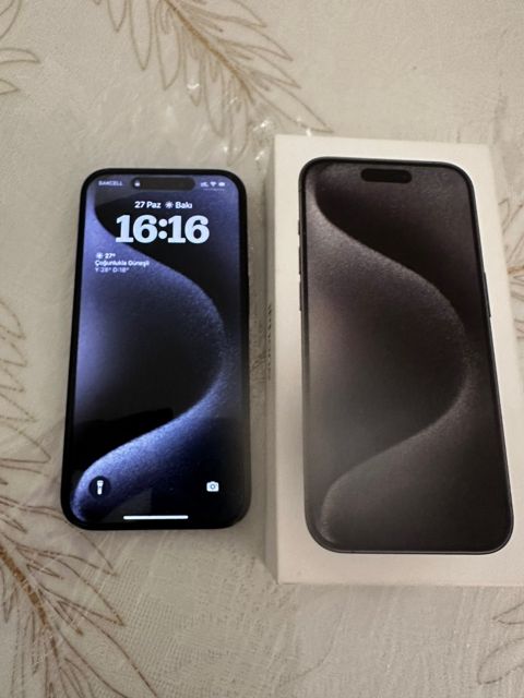 Apple iPhone 15 Pro Black Titanium 128GB/8GB — Bakı