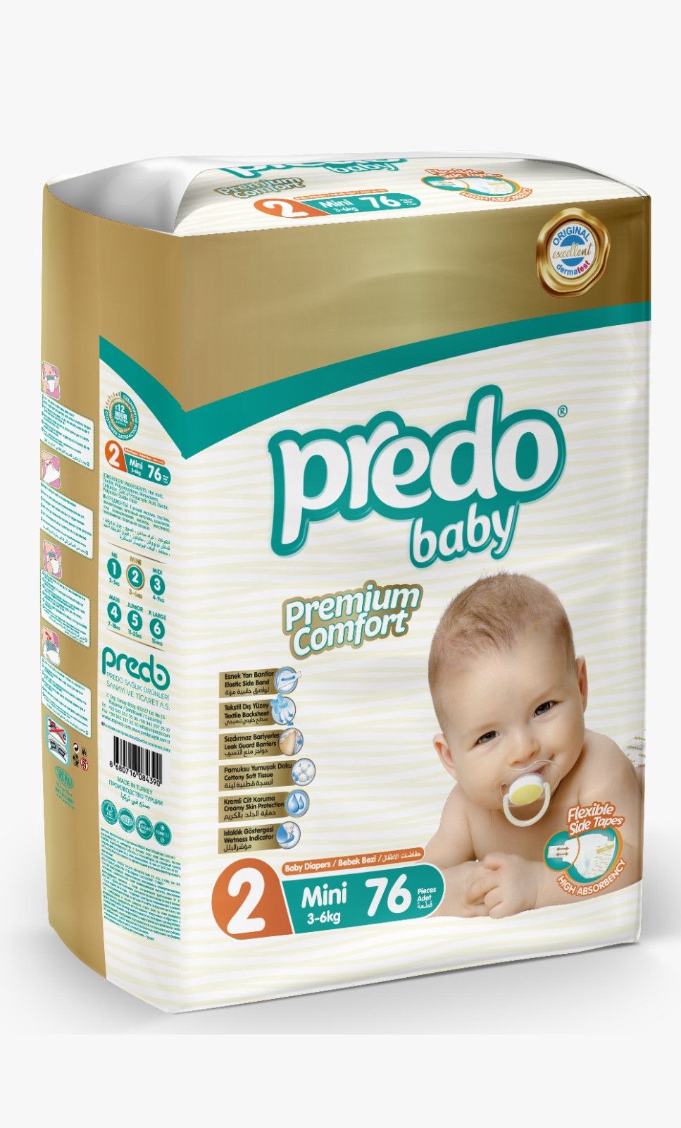 Uşaq bezi Predo Baby Mini 2, 3-6 kq, 76 əd — Mallar, Bakı