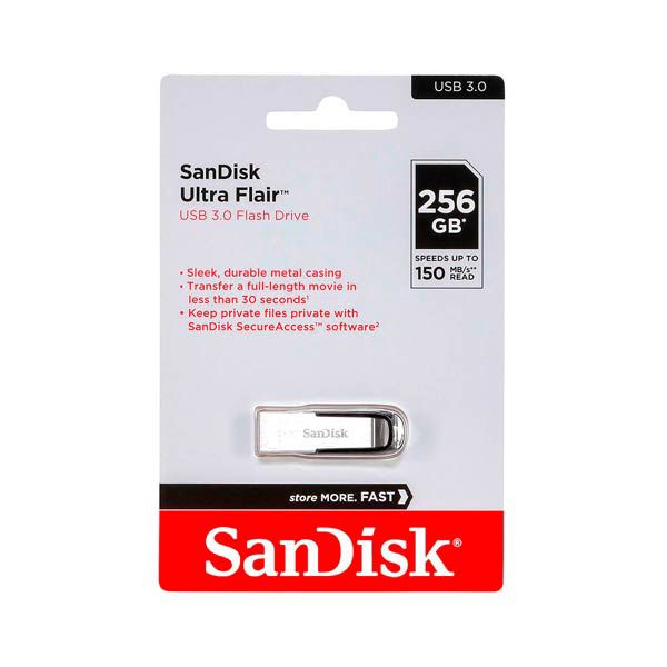 SanDisk Ultra Flair USB 3.0 256GB Flash Drive — Mallar, Bakı