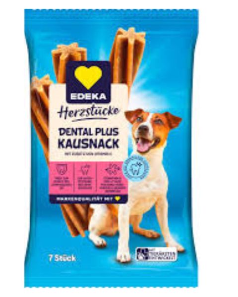 Çeynəmə məzə itlər üçün Edeka Herzstücke Dental Plus Kausnack 210 q — Bakı