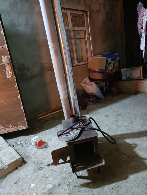 Sobadan və qaz yandırıcısından ibarət çoxfunksiyalı metal soba — Sumqayıt