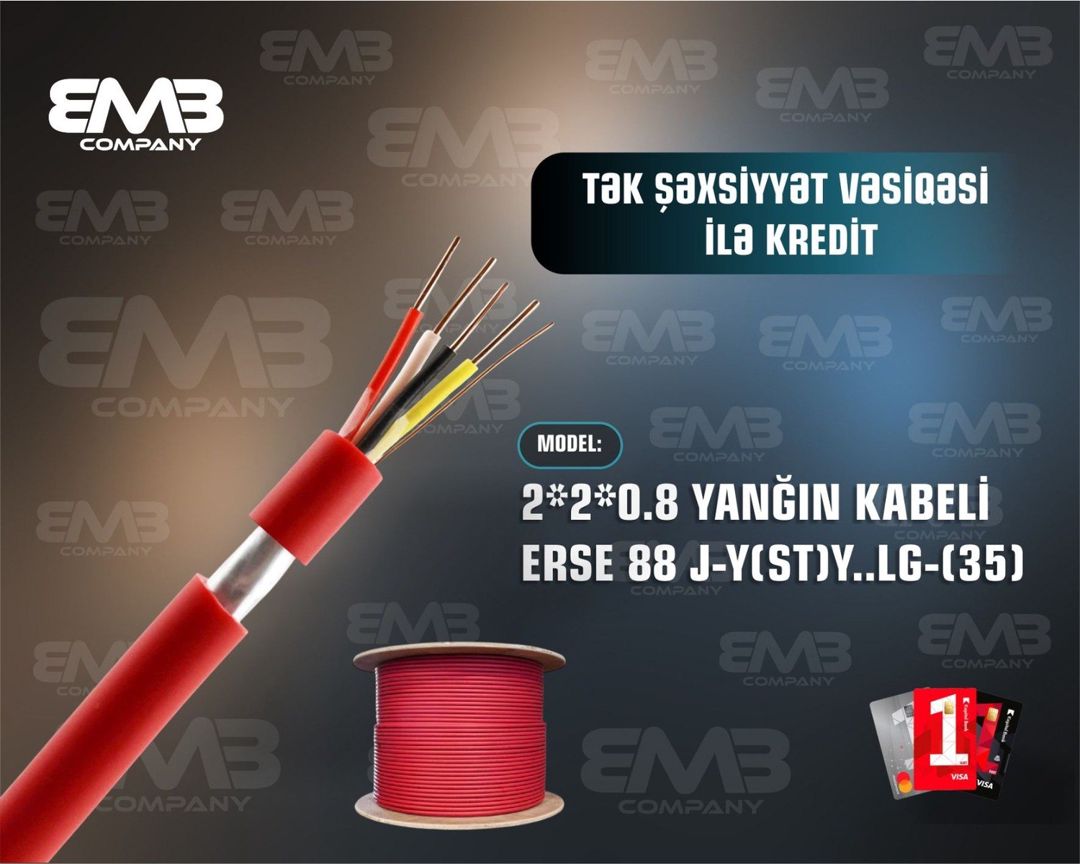 Yanğın kabeli "Erse 88 J_y(st)y LG_35" — Ağıllı ev və təhlükəsizlik, Bakı