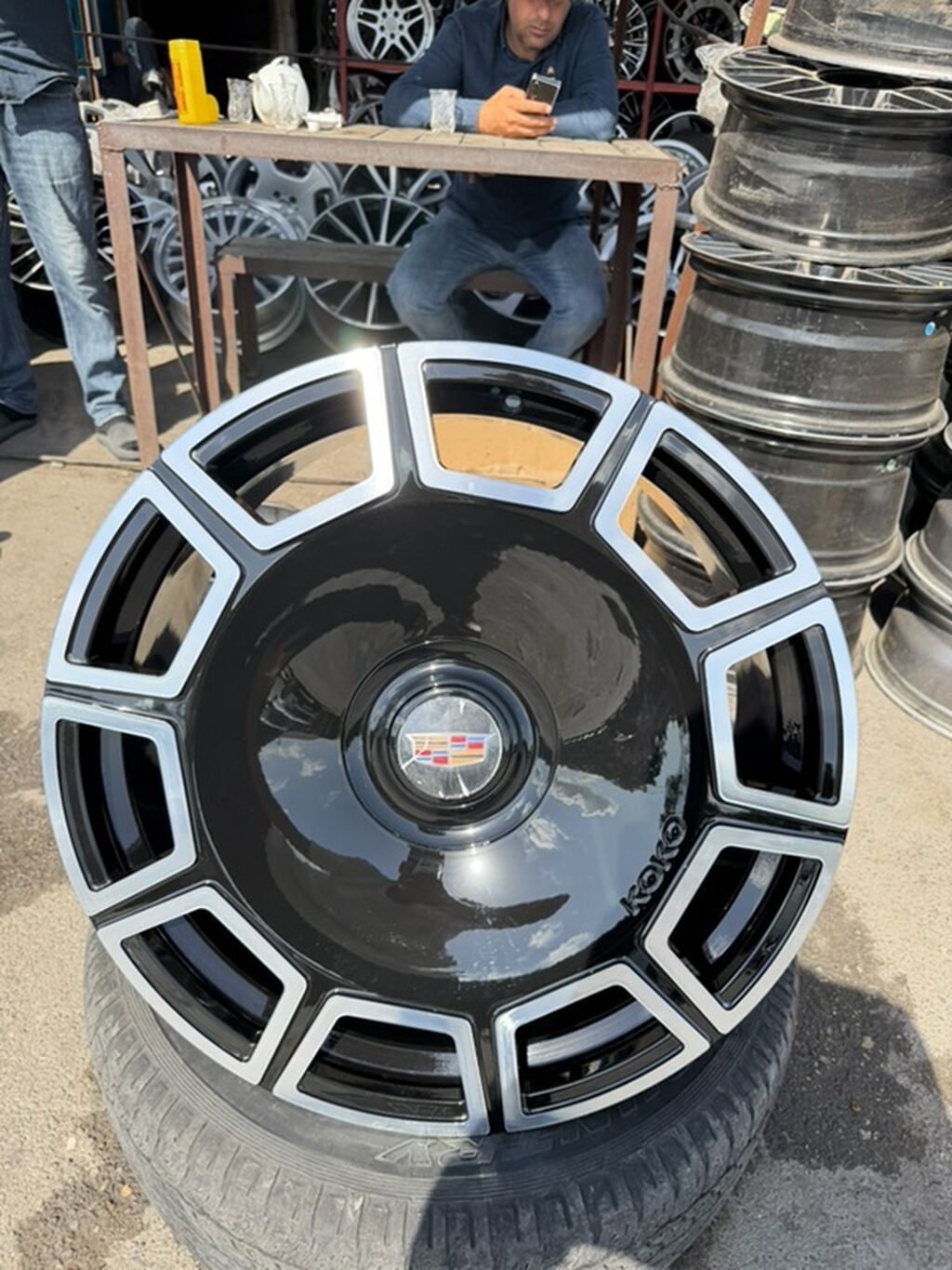 24 razmer cadillac olkede tayı yoxduKoko marka alüminium disk — Diskləri, Bakı (5)