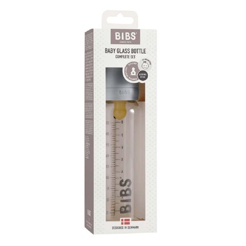 Qidalanma üçün qab Bibs, lateks/şüşə, mavi, 225 ml — Bakı