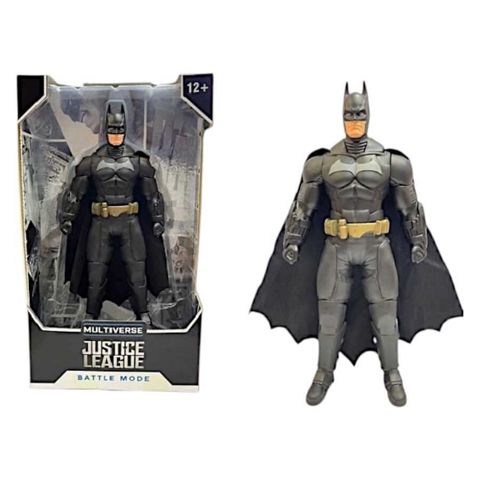 Cizgi filmlərindən və filmlərdən fiqur DC Multiverse Batman Justice League Battle Mode, yüksək keyfiyyətli sərt plastik, hərəkətli ətraf hissələr (əllər, ayaqlar), 12+ yaş, şəffaf vitrin qutu - BT0851 — Bakı