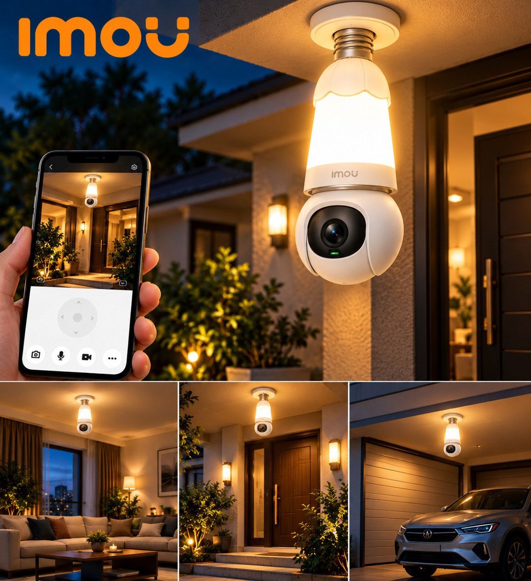 Imou Bulb Cam 3MP – WiFi Lampa Kamera — Ağıllı ev və təhlükəsizlik, Bakı (2)