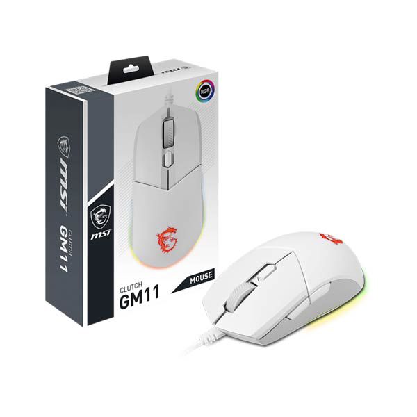 MSI Clutch GM11 Gaming Mouse White — Mallar, Bakı