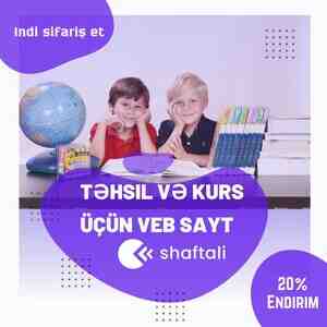 Təhsil, kurslara veb sayt — Veb saytlar və tətbiqlərin yaradılması
