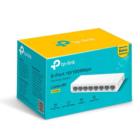 TP-Link LS1008 8-Port 10/100Mbps Desktop Switch — Bakı