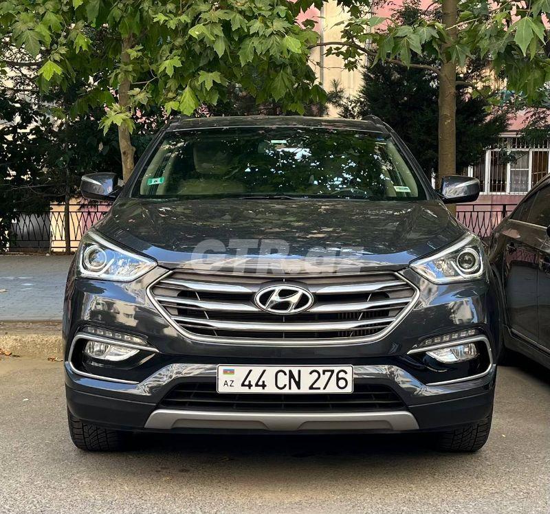 Hyundai Santa Fe 2.0 L, 2017, 61 000 mil — Avtomobillər, Bakı (8)